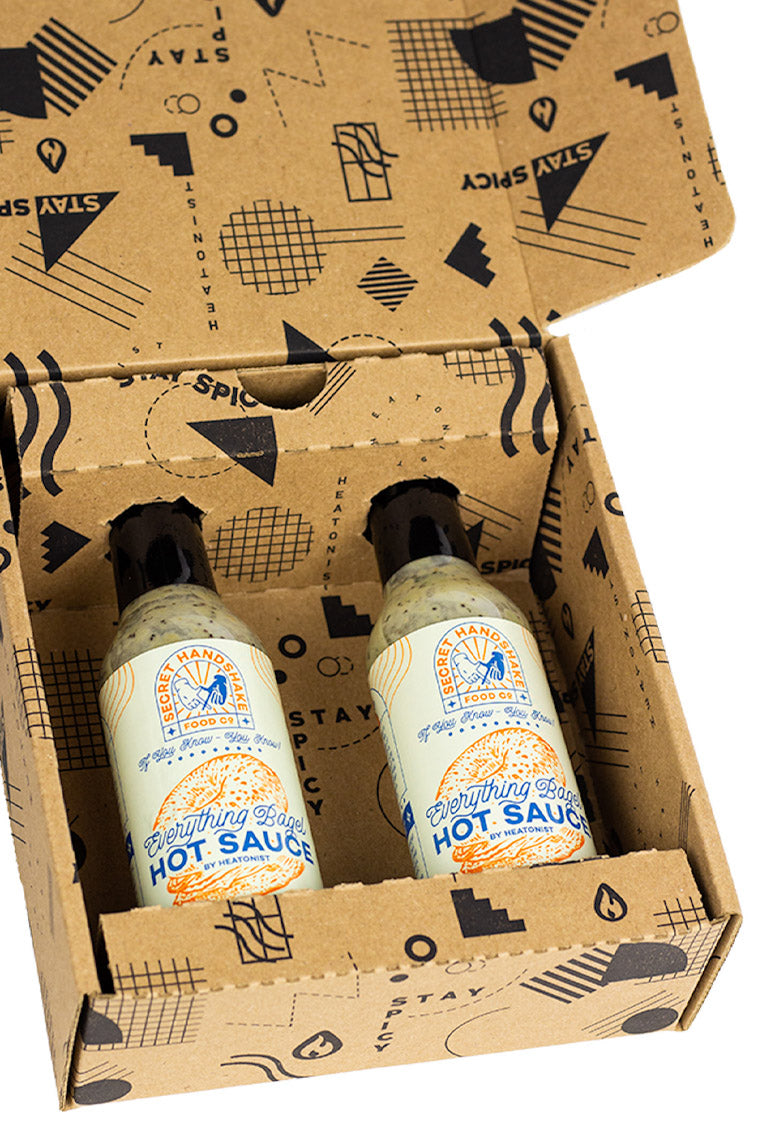 Secret Handshake Food Co Everything Bagel Hot Sauce 2-Pack I2
