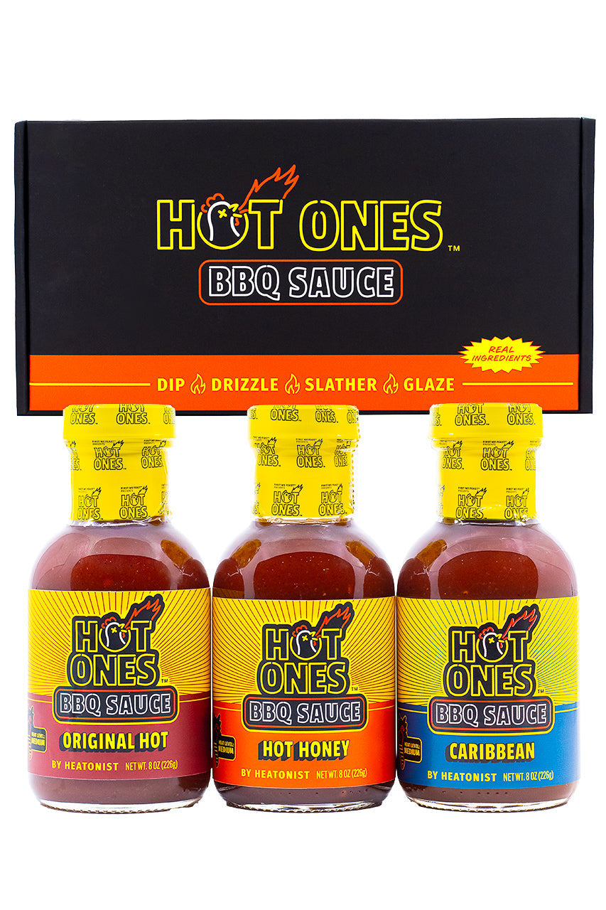 Hot Ones BBQ Trio Pack (Original / Hot Honey / Caribbean) N0