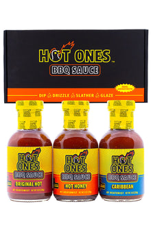 Hot Ones BBQ Trio Pack (Original / Hot Honey / Caribbean) N0