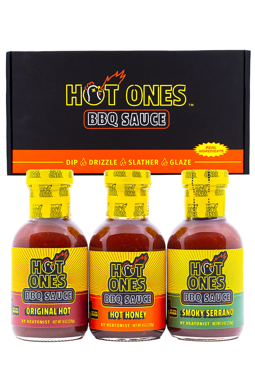 Hot Ones BBQ Trio Pack (Original / Hot Honey / Smoked Serrano) O9