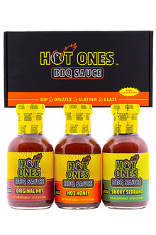 Hot Ones BBQ Trio Pack (Original / Hot Honey / Smoked Serrano) O9