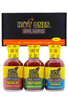 Hot Ones BBQ Trio Pack (Original / Smoked Serrano / Caribbean) D6